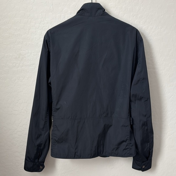Massimo Dutti Lightweight Windbreaker Jacket Navy - Picture 7 of 8